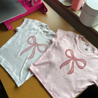 You Are Loved Bow Cropped Tee
