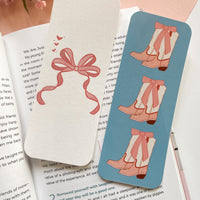 Pretty Girls Bow Bookmark Set | Double-Sided Bookmarks