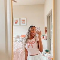 You Are Loved Bow Cropped Tee