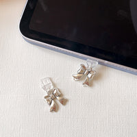 Silver Bow Kindle Charm | Dust Plug Charms