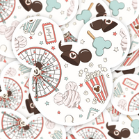 Theme Park Mouse Ears Vinyl Sticker