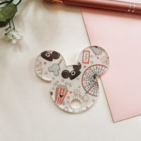 magical theme park tumbler topper for Stanley cup 40z tumblers, acrylic mouse ear inspired