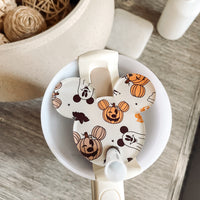 Halloween Pumpkin & Ghosts Tumbler Topper Magical Mouse Ears | Tumbler Accessories