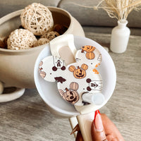 Halloween Pumpkin & Ghosts Tumbler Topper Magical Mouse Ears | Tumbler Accessories