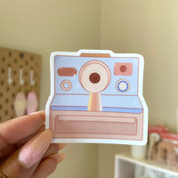 90s polaroid camera vinyl sticker on jasmithdesigns