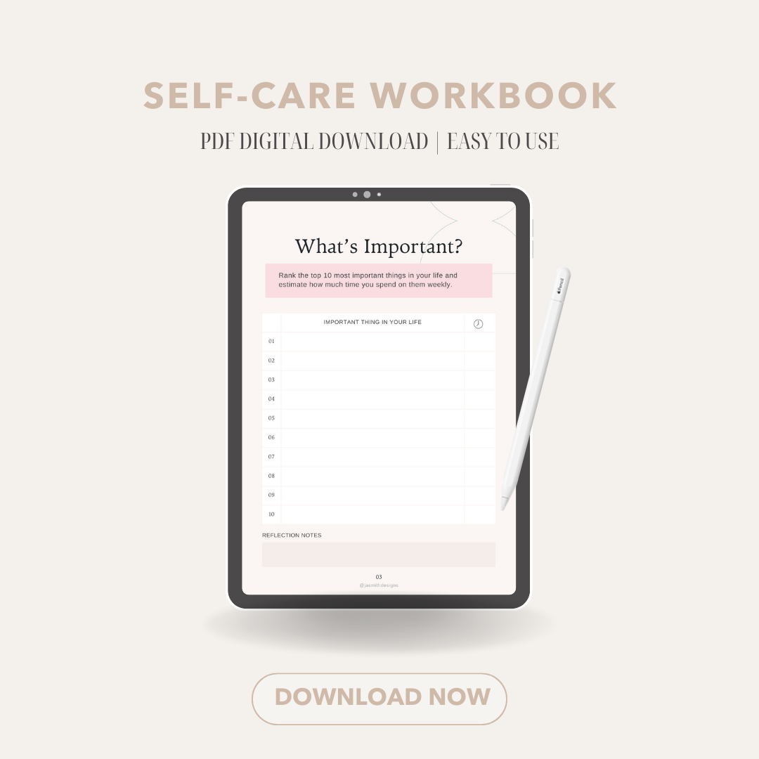 Self-Care Workbook and Organizer | Digital Download