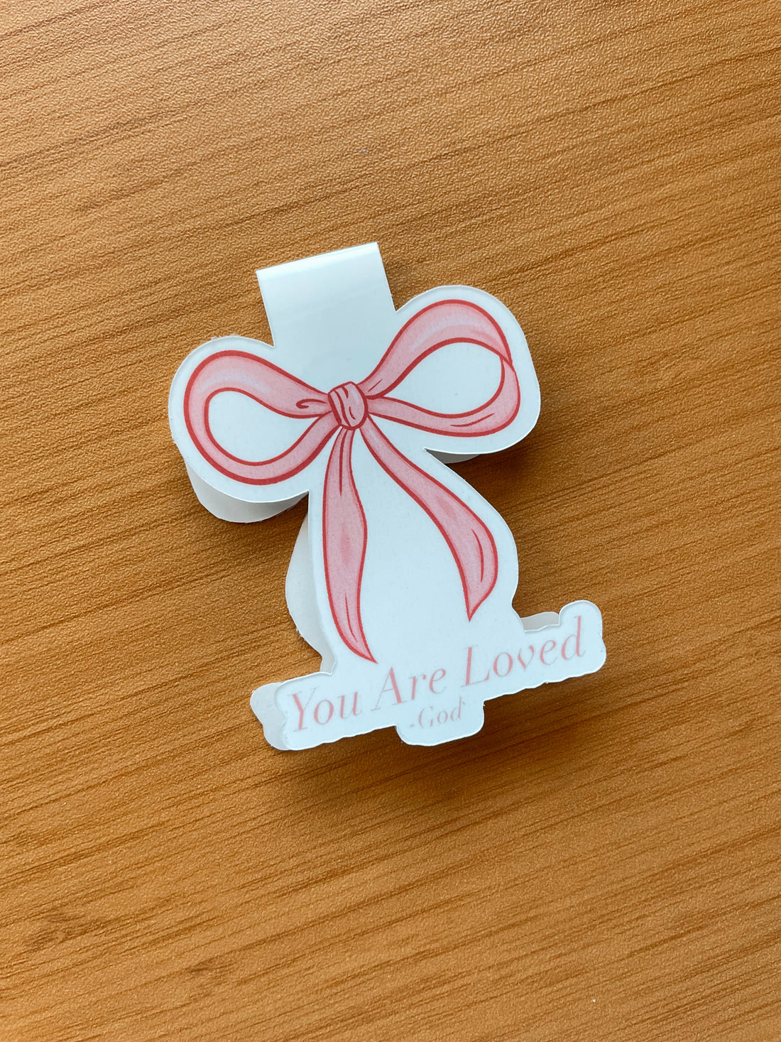 Bow magnetic bookmark, cute bow bookmarks, you are loved bookmark, bible bookmark, coquette aesthetic bookmarks