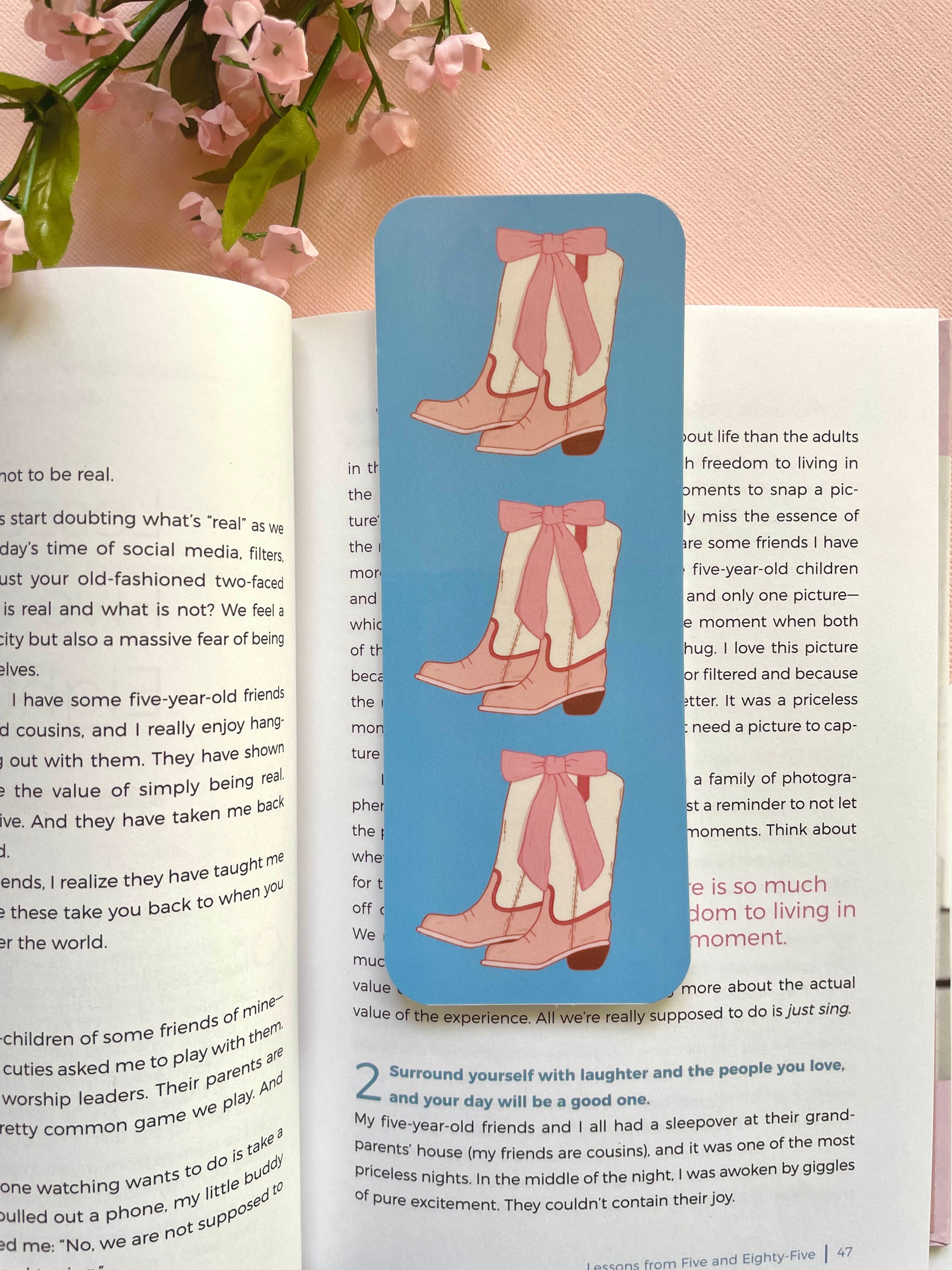 Pretty Girls Bow Bookmark Set | Double-Sided Bookmarks – jasmithdesigns