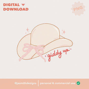 Giddy Up Cowgirl Hat | Digital Download