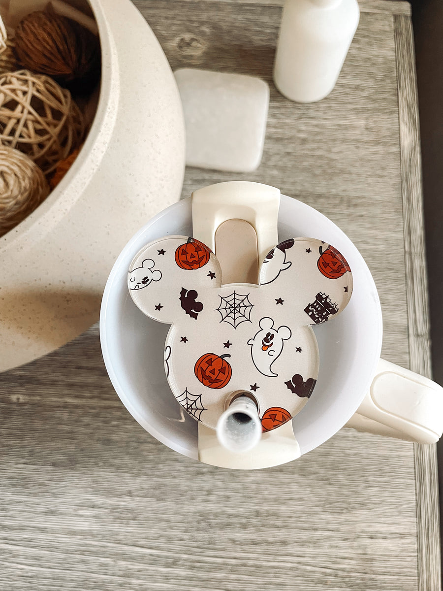 Halloween Ghosts Tumbler Topper Magical Mouse Ears | Tumbler Accessories