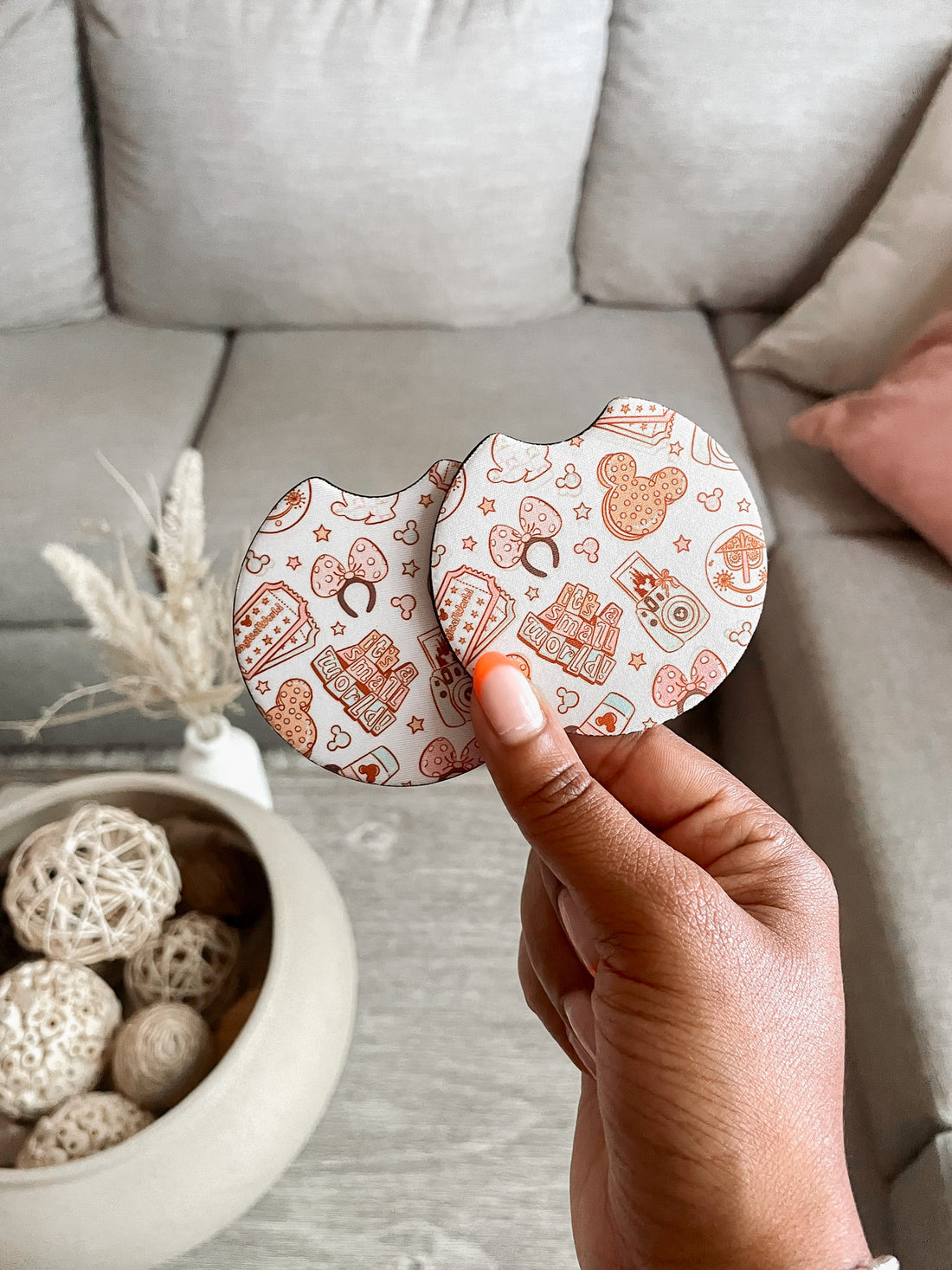 small world coaster for car, car accessories, car decor ideas