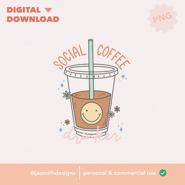 Social Coffee Drinker | Digital Download