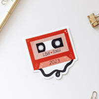 Love Songs Mixtape Matte Sticker