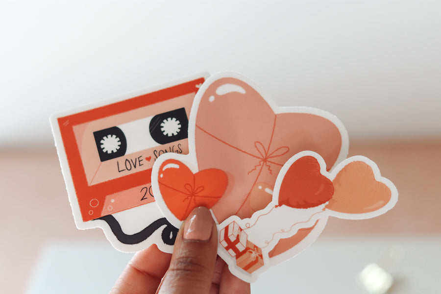 Heart Presents Vinyl Sticker