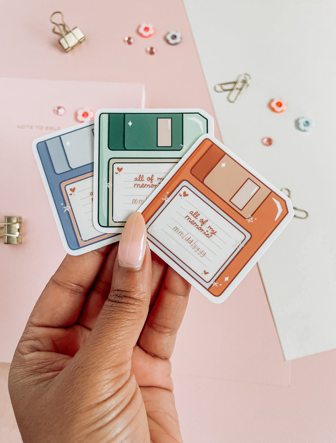 90s Floppy Disk Vinyl Sticker Pack – jasmithdesigns