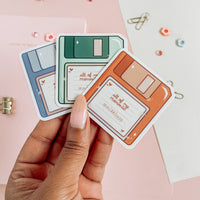 90s Floppy Disk Vinyl Sticker Pack