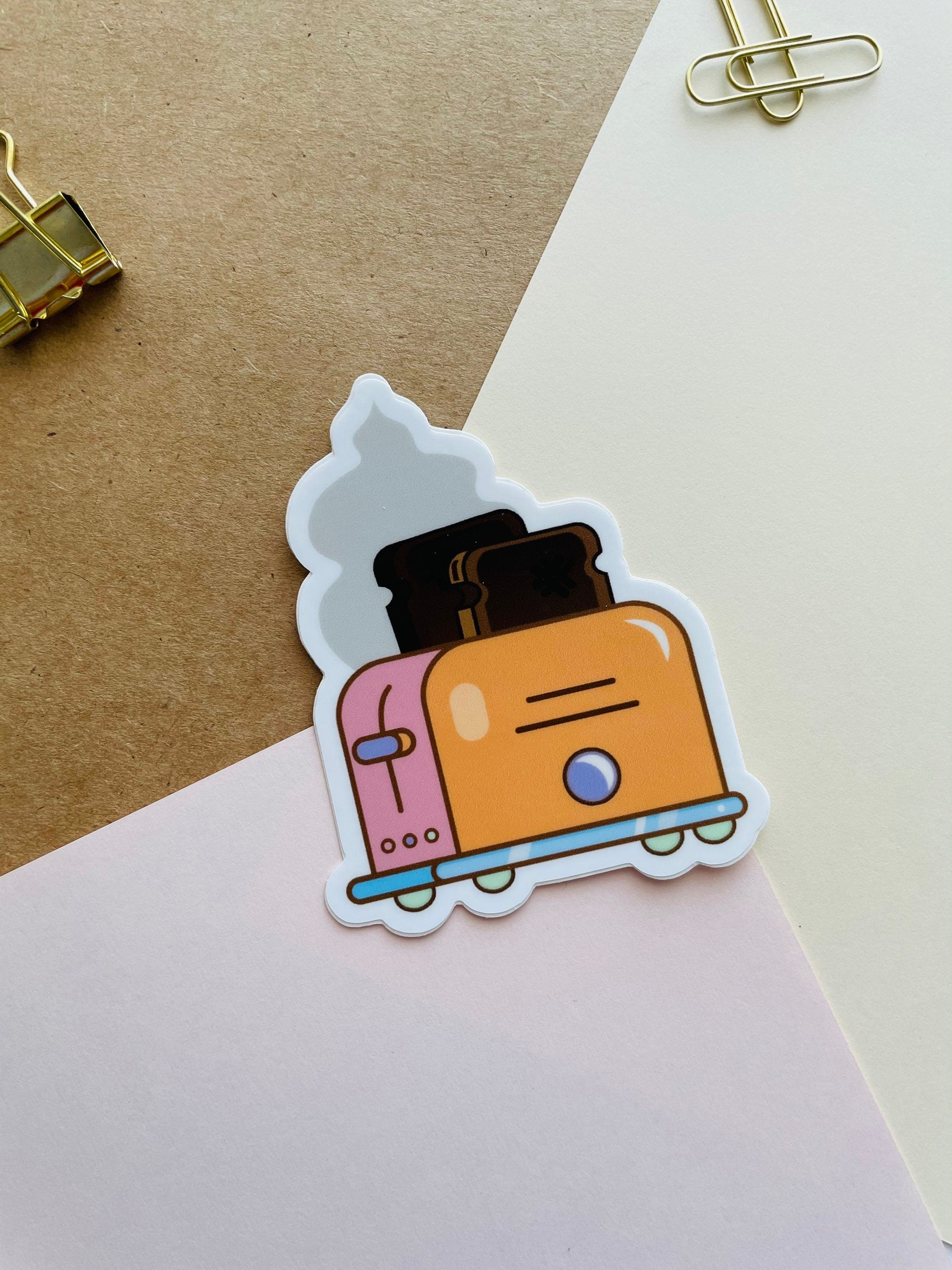 Toaster Sticker | Burnt Toast – jasmithdesigns