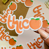 Thicc Peach Sticker