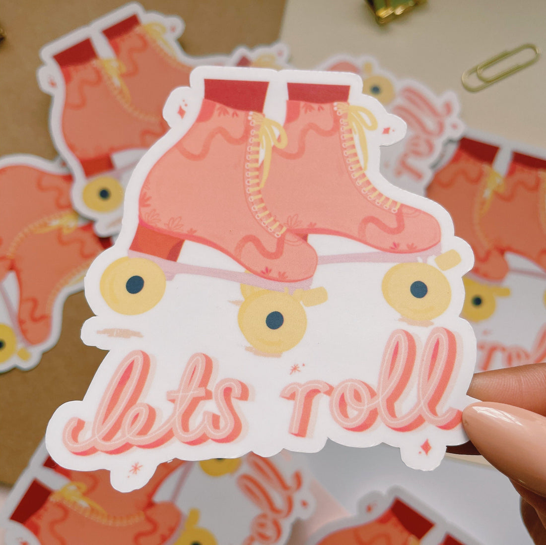 Lets Roll Vinyl Sticker