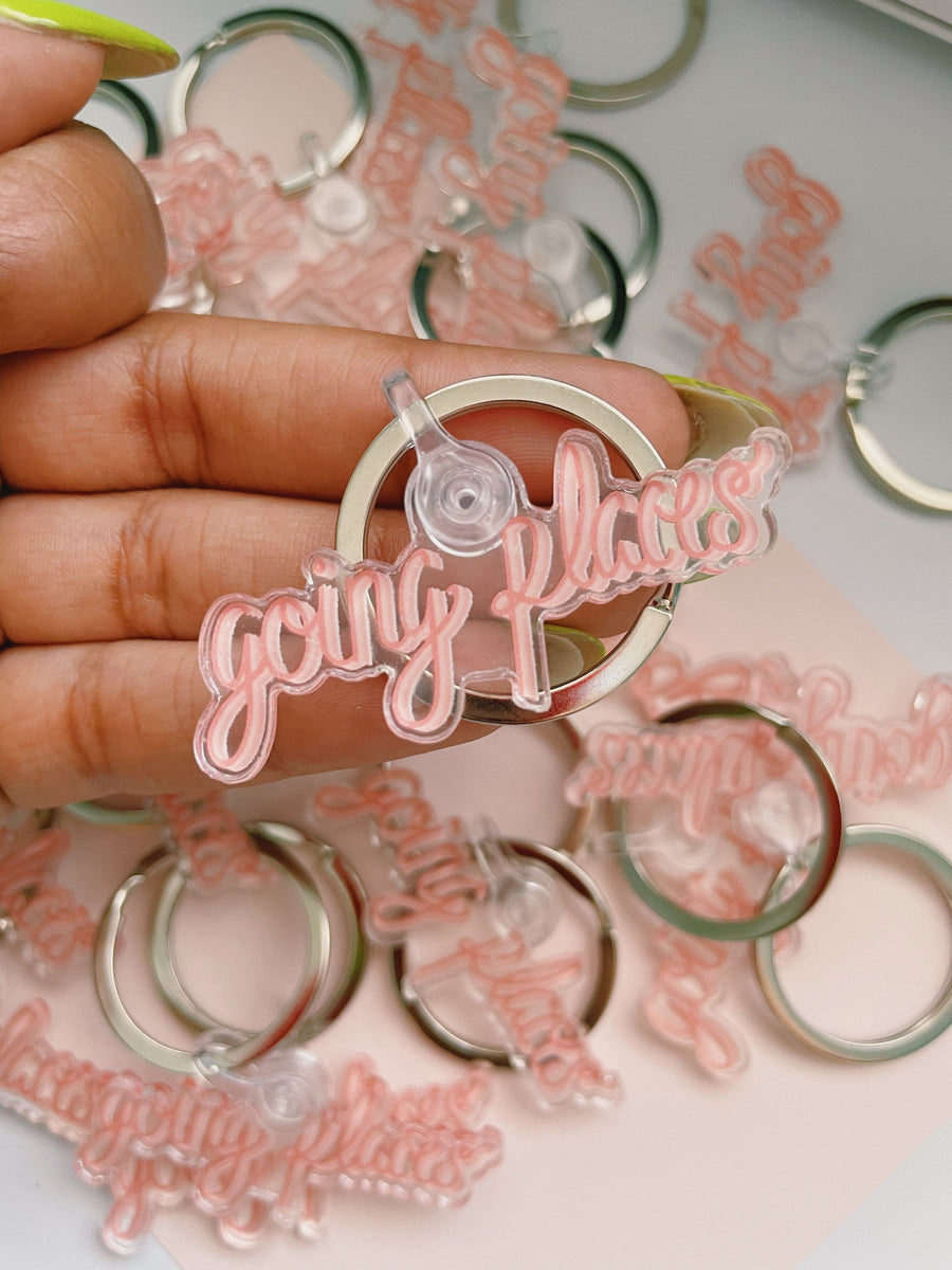 Going Places Acrylic Keychain