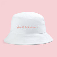 Small Business Owner White Bucket Hat | White hat | bucket hats | Small business