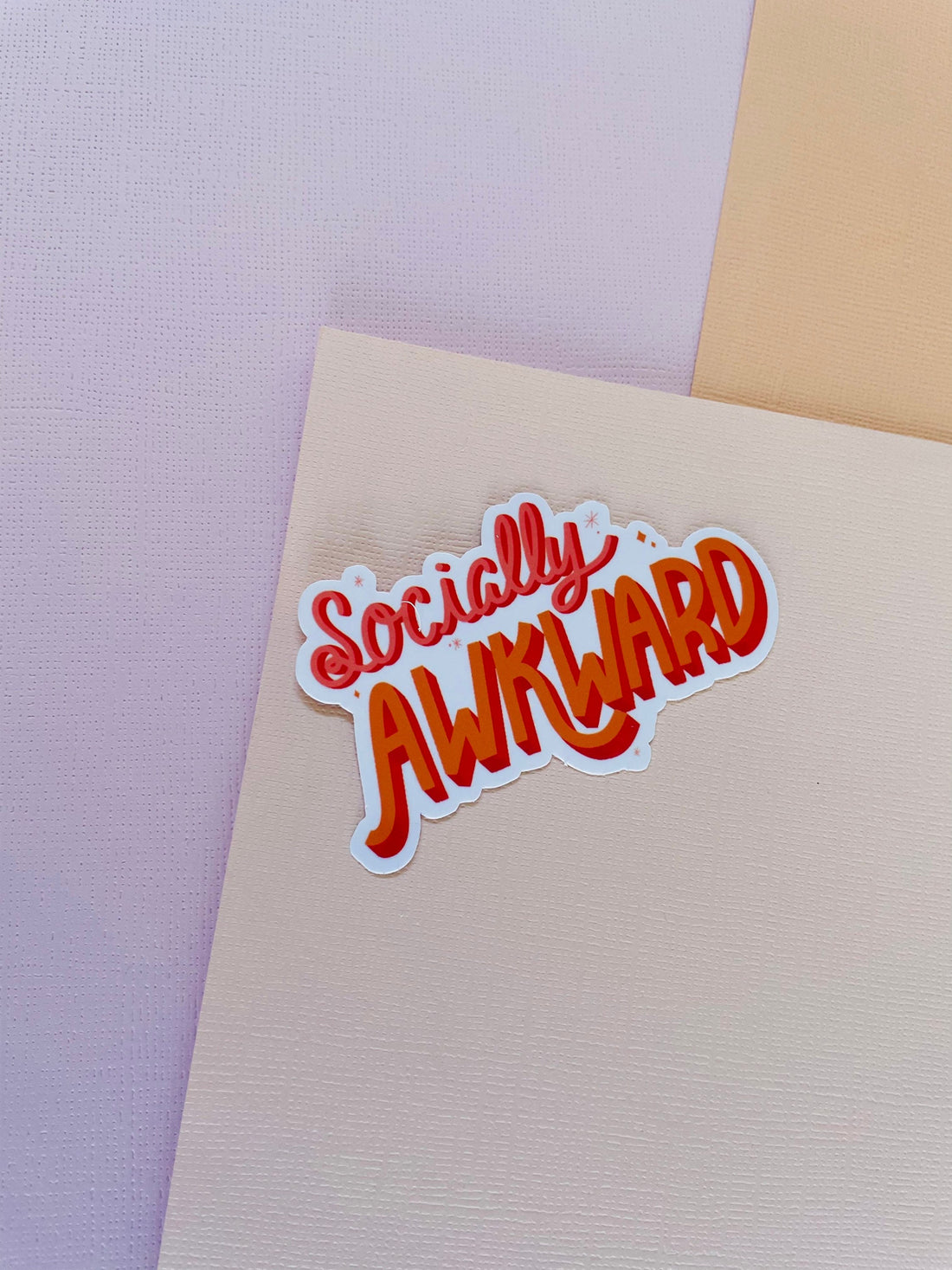 Socially Awkward Glossy Sticker