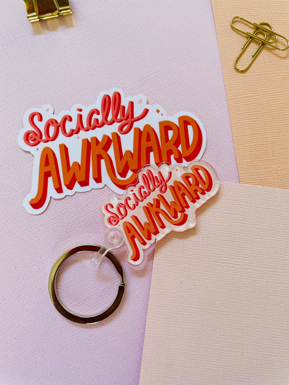 Socially Awkward Glossy Sticker
