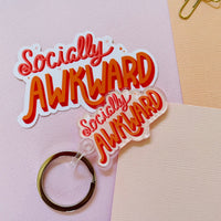 Socially Awkward Glossy Sticker