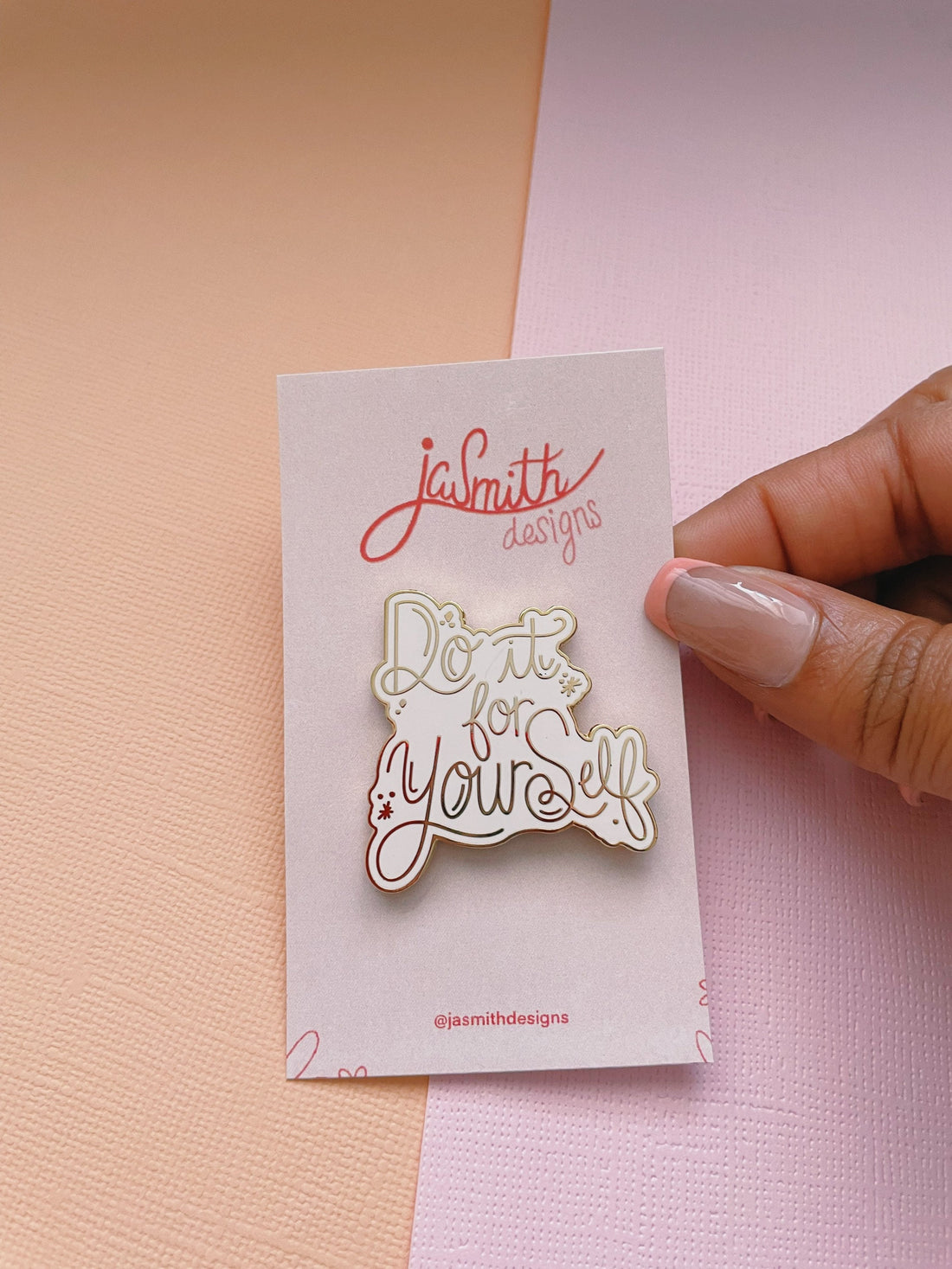 Do it for Yourself Gold Enamel Pin