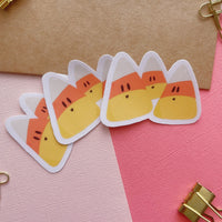 Candy Corn Vinyl Sticker