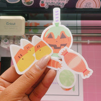 Candy Corn Vinyl Sticker