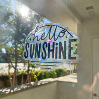 Hello Sunshine Suncatcher Sticker