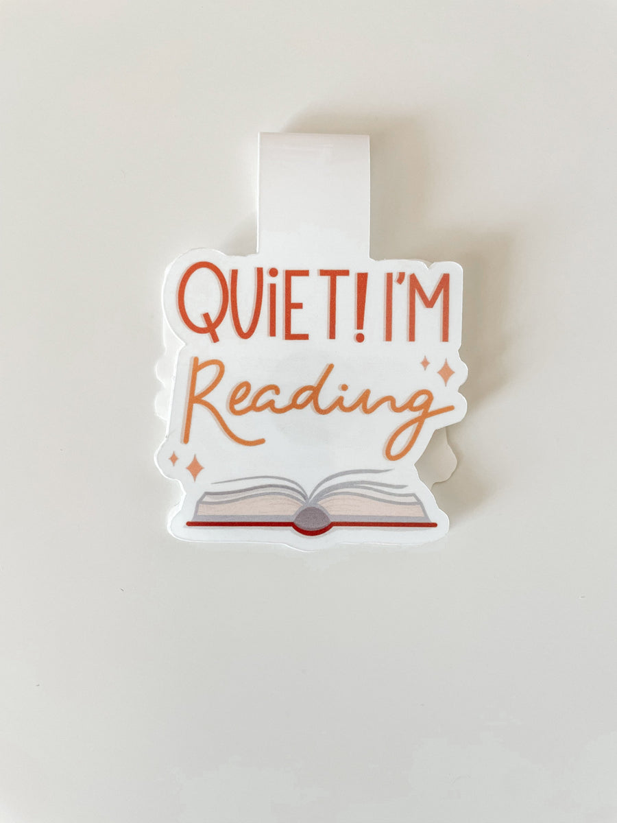 Quiet I'm Reading Magnetic Bookmark