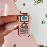 90s Zokia Cell Phone Rose Gold Enamel Pin