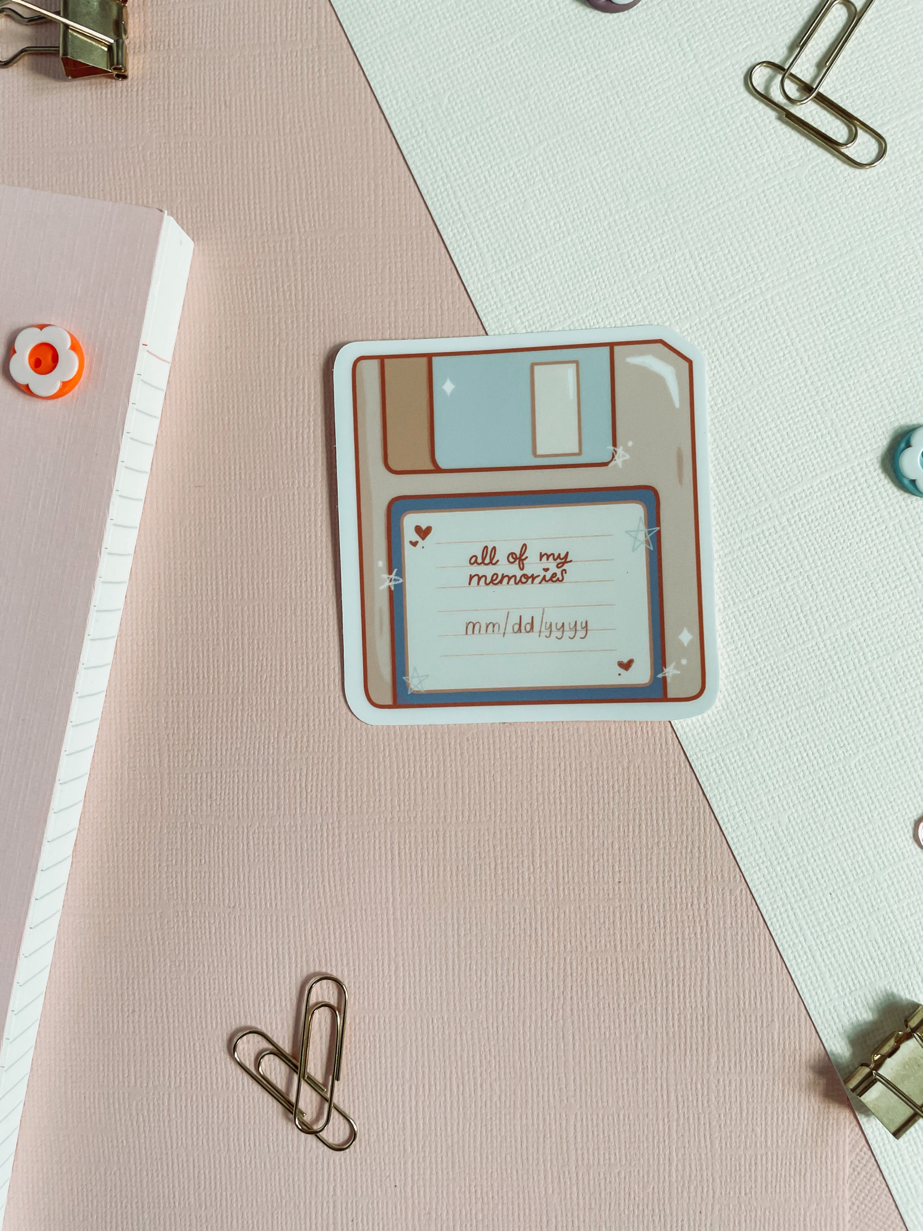 90s Floppy Disk Vinyl Sticker – jasmithdesigns