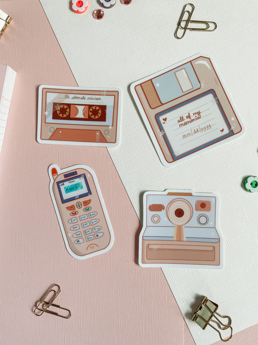 90s Polaroid Camera Vinyl Sticker – jasmithdesigns