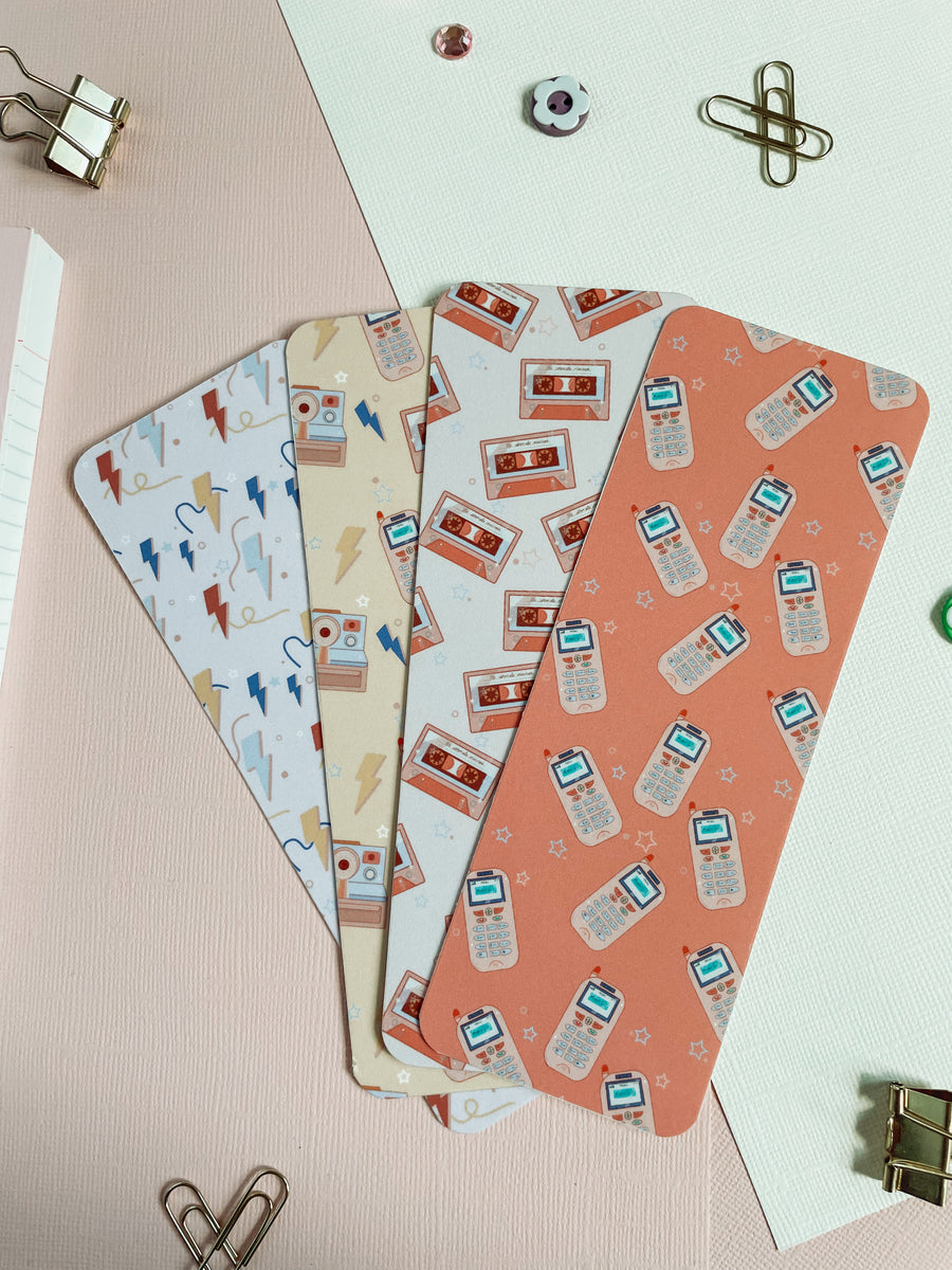 90s Nostalgia Collection Bookmarks Set