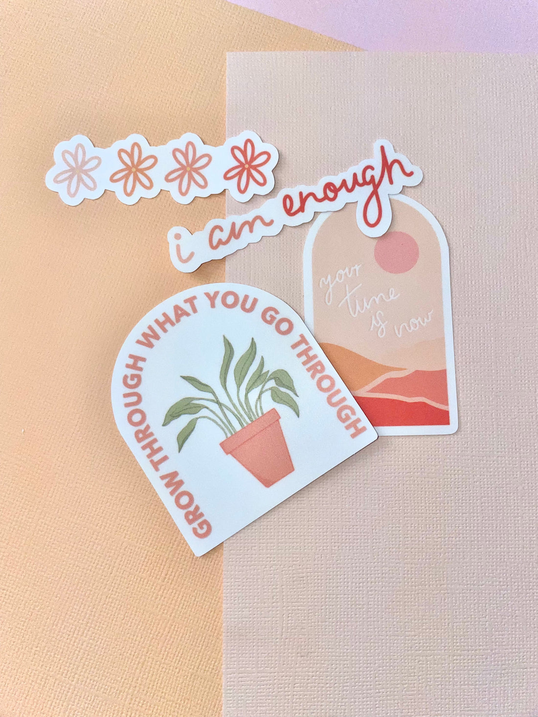 spreading positivity sticker pack. waterproof stickers, laptop stickers