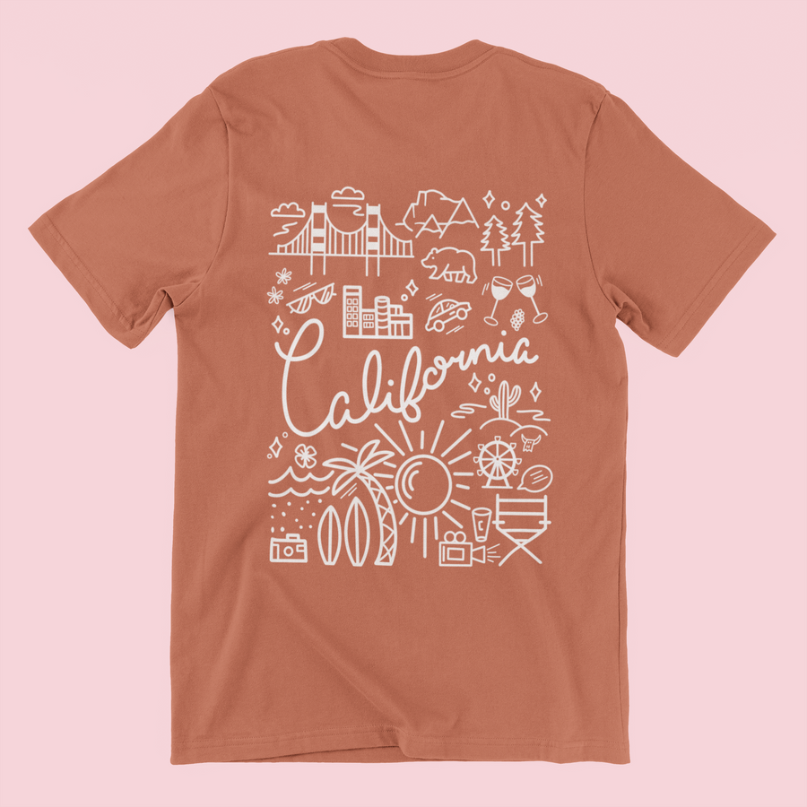 California Oversized Graphic Tee