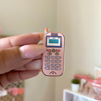 90s zokia cell phone rose gold enamel pin in jasmithdesigns shop