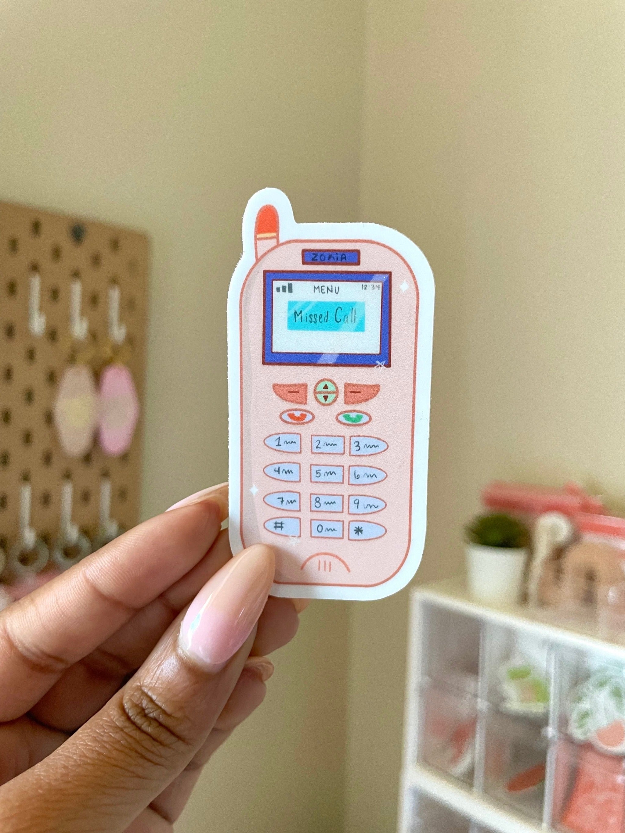 Phone Overlay Sticker 90s Zokia Cell Phone Vinyl Sticker β jasmithdesigns